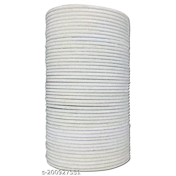 Handmade White Color 36 PCS Velvet Metal bangle bracelet For Girls Made In India High Quality Bangles Set For Girls And Women