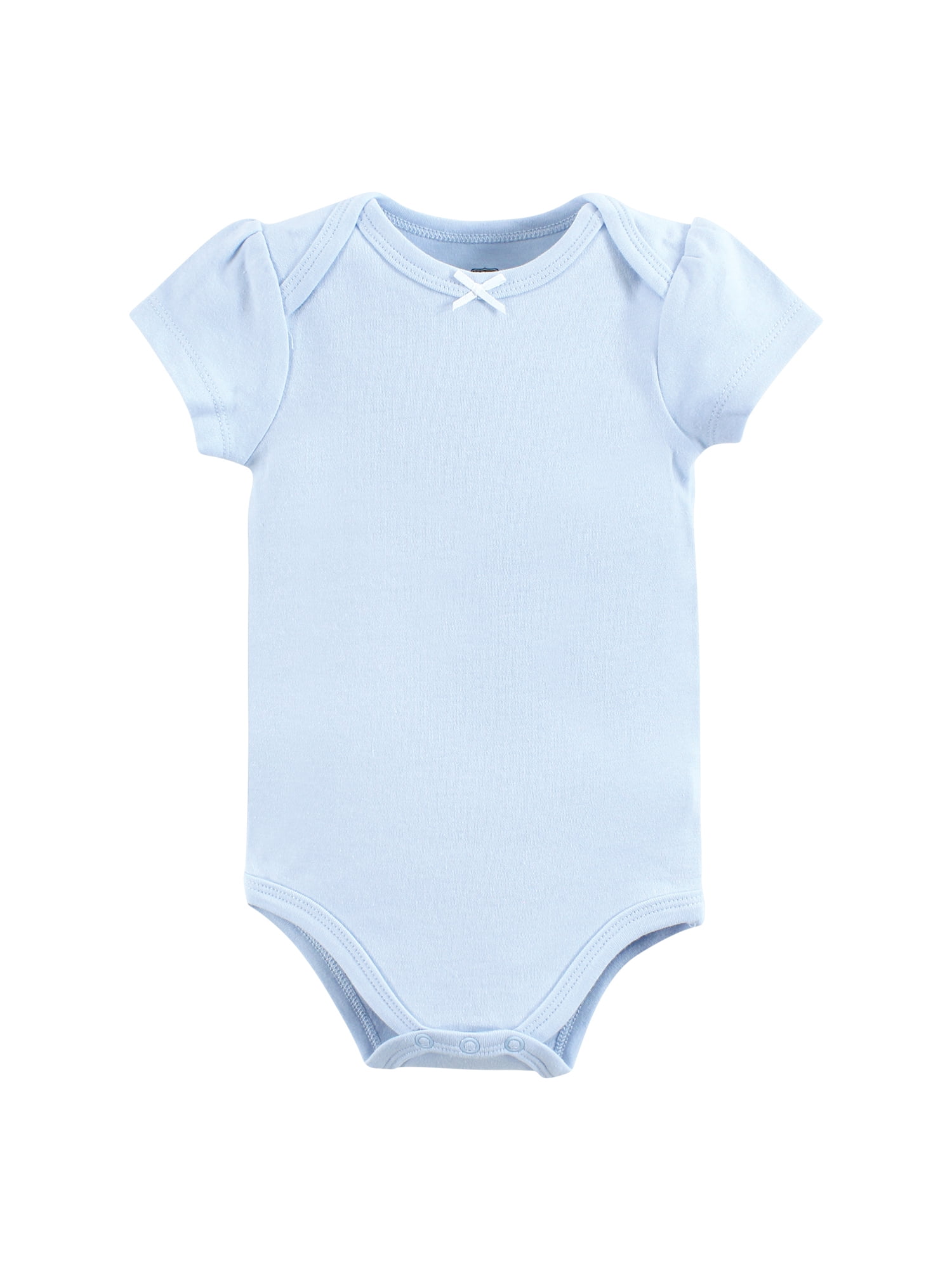 Hudson Baby Short Sleeve Bodysuits, 5-Pack, Newborn- 24 Months