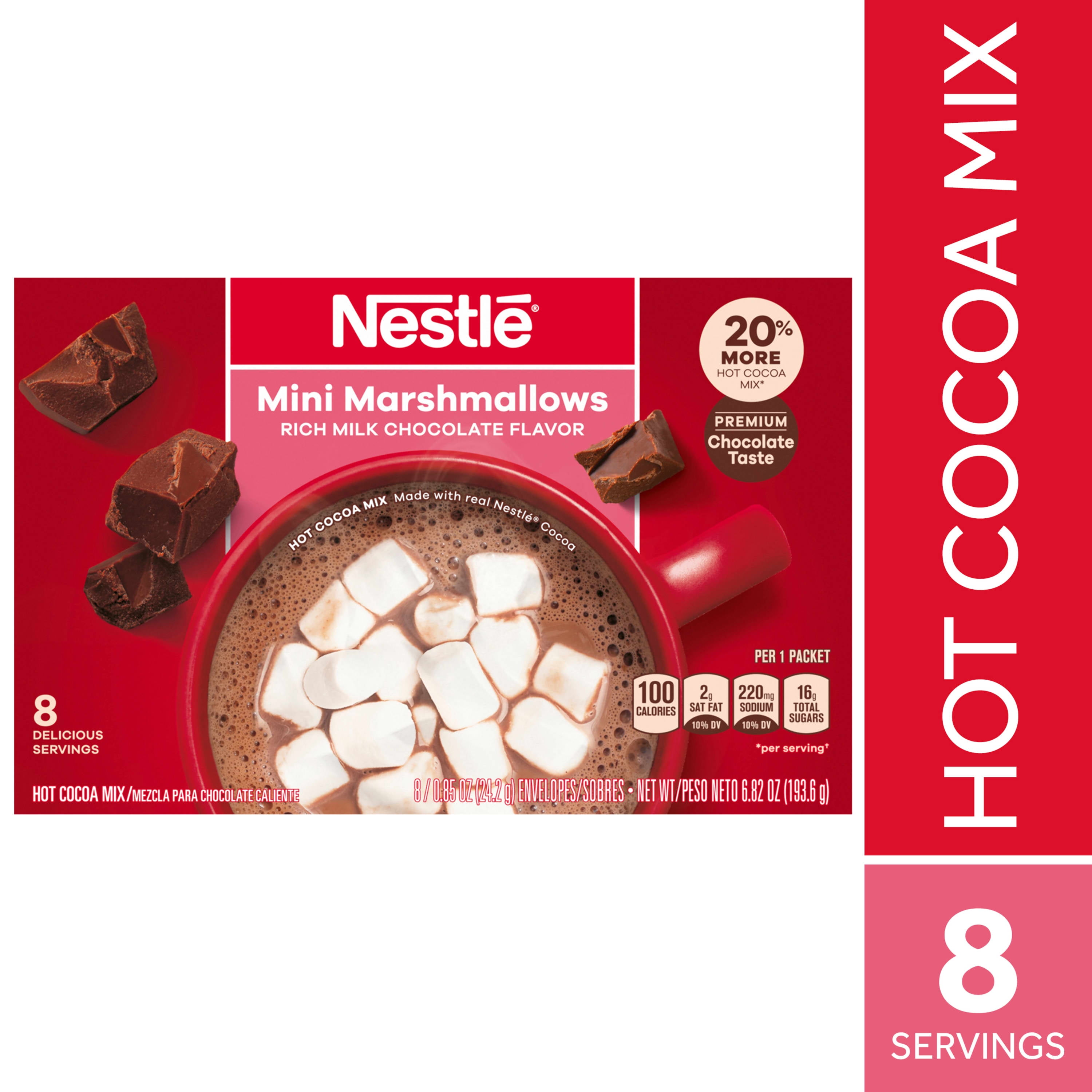 Nestle Mini Marshmallow Hot Cocoa Mix Powder for Hot Chocolate, 6.829