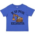 thumbnail image 3 of Inktastic Construction Trucks E is for Excavator Boys Toddler T-Shirt, 3 of 5