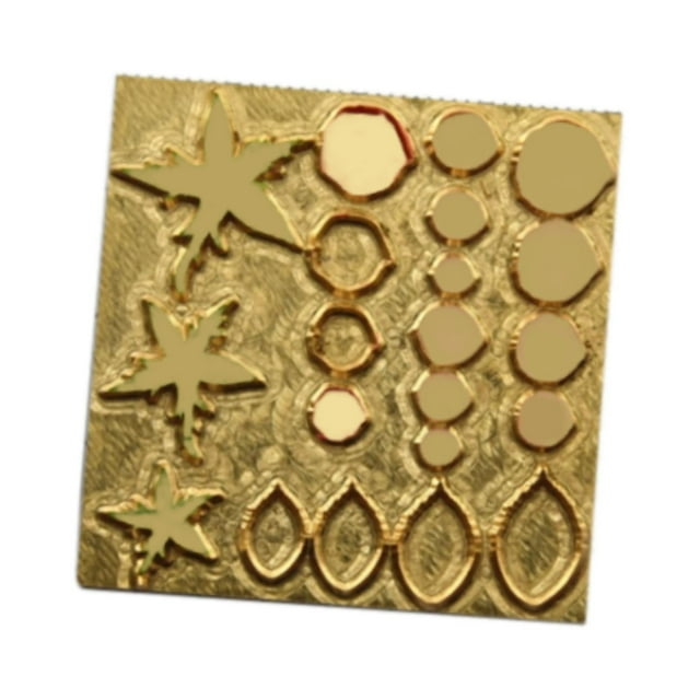 Herramientas de estampado de modelos de arcilla en miniatura, herramientas de artesanía con formas de flores reutilizables, troqueles para Navidad, A