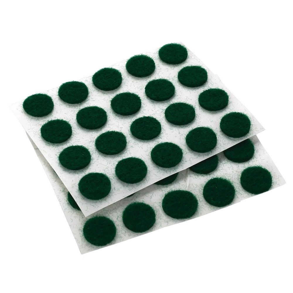 Benco SelfAdhesive Felt Dots, Green, 3/8" dia., 40 piece