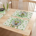 thumbnail image 5 of St Patricks Day Placemats Set of 4 St Patrick''s Day Placemat St Patricks Day Kitchen Place mats 12 x 18 Inches Spring Holiday Vase Dining Table Mats Indoor for Kitchen Table Washabl, 5 of 5