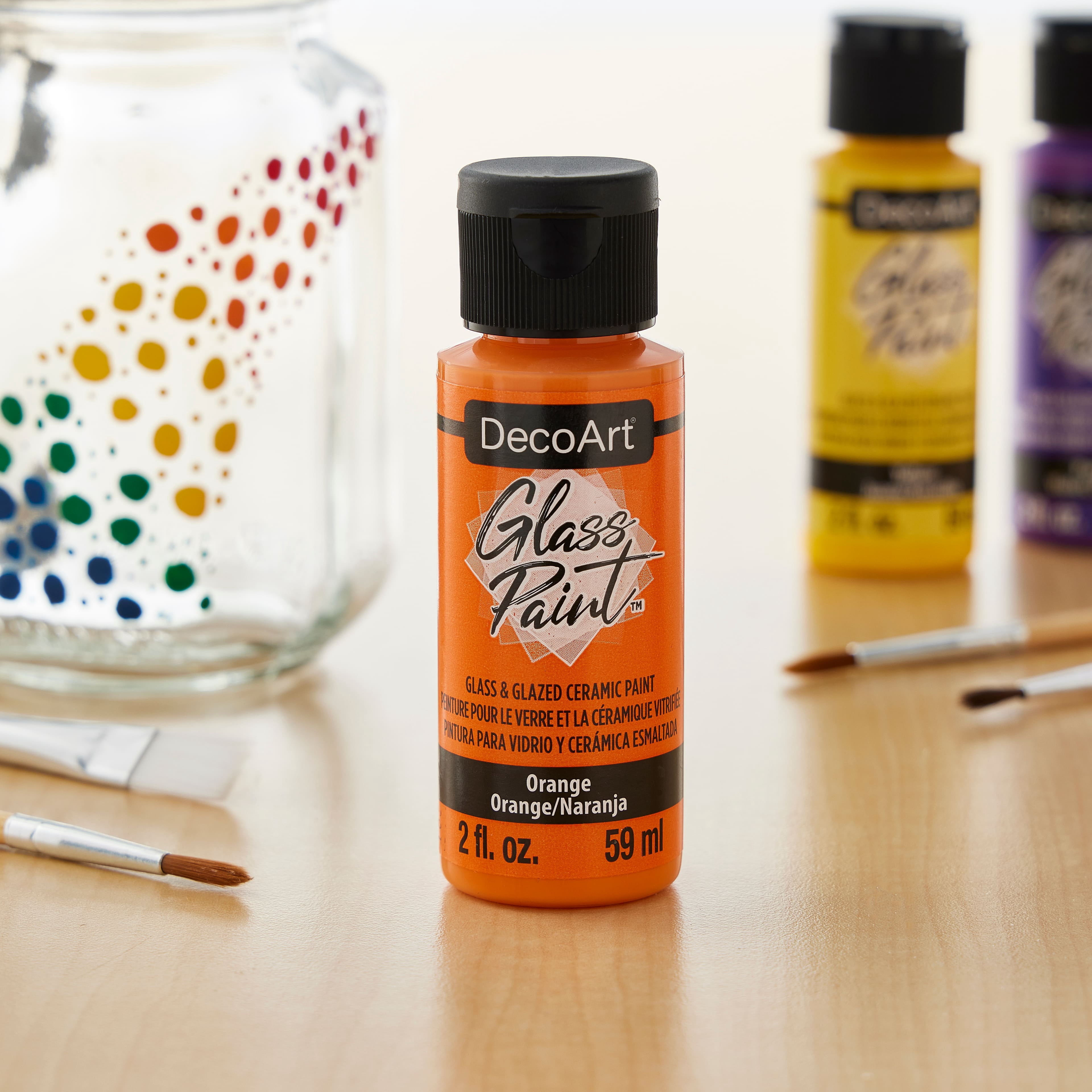 DecoArt Glass Paint, 12 Pack