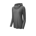 thumbnail image 3 of Sport-Tek Ladies PosiCharge Tri-Blend Wicking Long Sleeve Hoodie LST406, 3 of 4