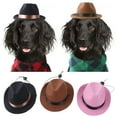 thumbnail image 3 of Dog Cowboy Hat with Adjustable Rope Fashion Photo Prop Pet Halloween Christmas Street Hat Dog Accessories, 3 of 8