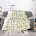 thumbnail image 2 of XMXT Throw Blanket, Yellow Daisy Seamless Decoration Machine Washable Blankets for Sofa, 60 x 50 inches Multicolor, 2 of 9