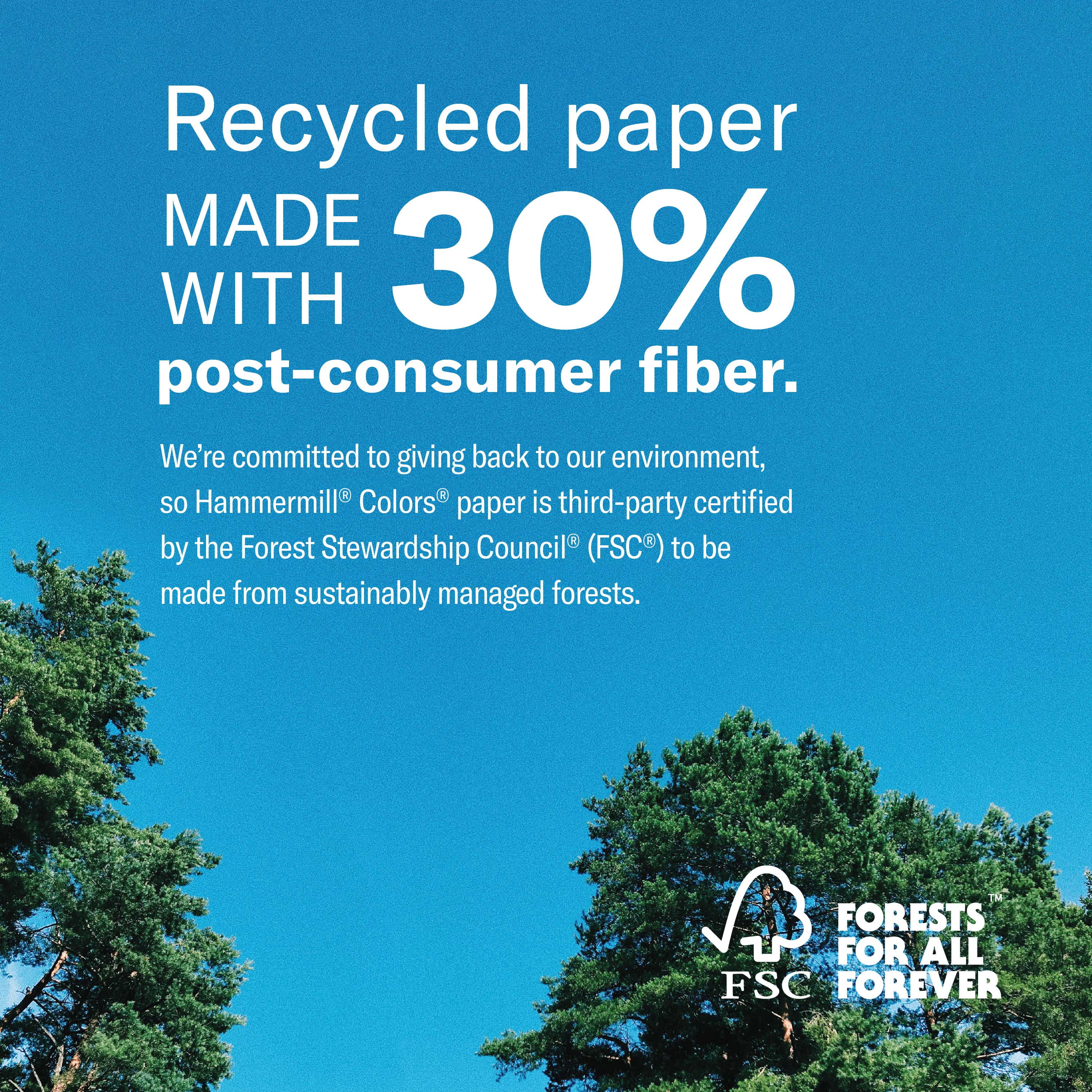 Hammermill Colored Paper, Green Paper, 20lb, 8.5x11 Copy Paper, 1 Ream