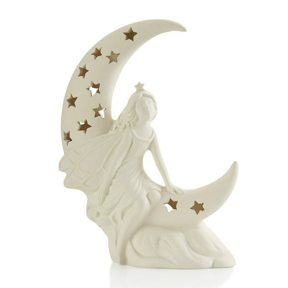 Moonbeam Fairy Lantern 8.25"H x 6.5"W Paint Your Own Pottery Ceramic Bisque, Ready To Paint, Craft Kit