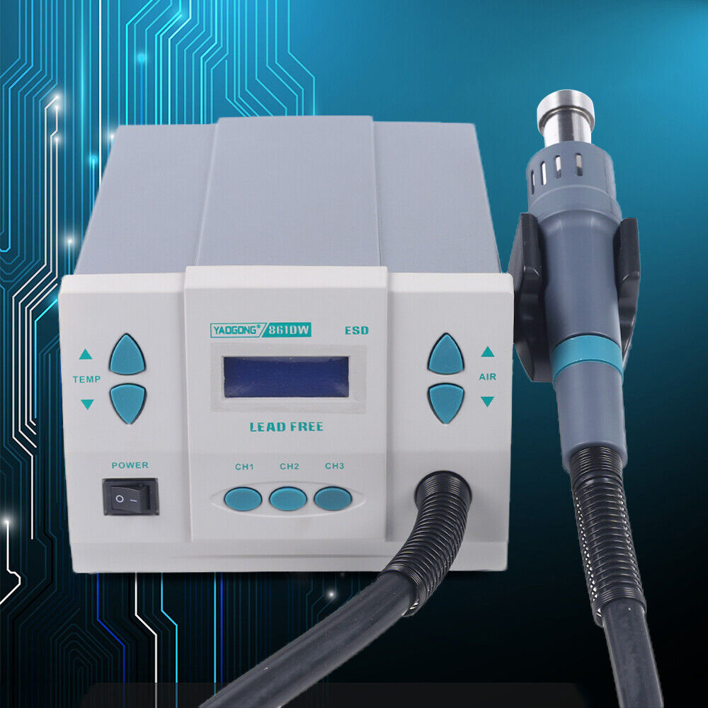 861DW 1000W Hot Air Rework Station Soldering Heat Gun Digital Display Station