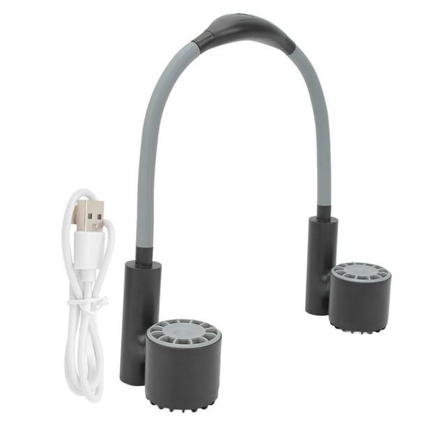 Ventilador de cuello portátil, ventilador de cuello giratorio de 3 velocidades, ventilador de cuello colgante, ventilador de cuello recargable, diseñado con precisión Jadeshay A
