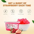 thumbnail image 4 of Fanale Popping Boba Pearls for Bubble Tea, Strawberry Flavor, 100% Fat Free, 1 lb (Pack of 1), 4 of 6