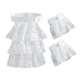 thumbnail image 1 of Conjunto de jabot y puños de encaje con mangas falsas para adultos, ideal para fiestas, escenarios y cosplay., 1 of 8