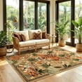 thumbnail image 6 of Beltran 8x10 Washable Tiger Area Rug – Vintage Safari Non Slip Carpet, Boho Camel Print Rug for Large Living Room Open Floor Plan Bedroom, Easy Clean, 6 of 7