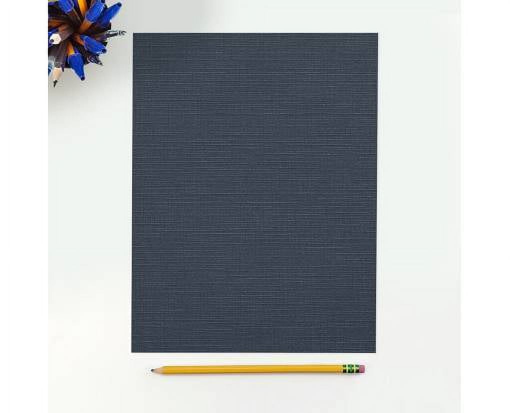 LUXPaper 8 1/2 x 11 Cardstock, Nautical Blue Linen, 500/Pack