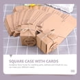 thumbnail image 4 of DEEPCRAFF 60Pcs DIY Candy Box Kraft Paper Storage Case with Thank You Cards for Wedding Party Favors, 4 of 8