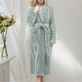 thumbnail image 2 of Tosmy Women's Sleepwear Robes For Women Long Cotton Cloth Robes For Women Plus Size Bathrobe Women's Robes Pajamas For Women, 2 of 4