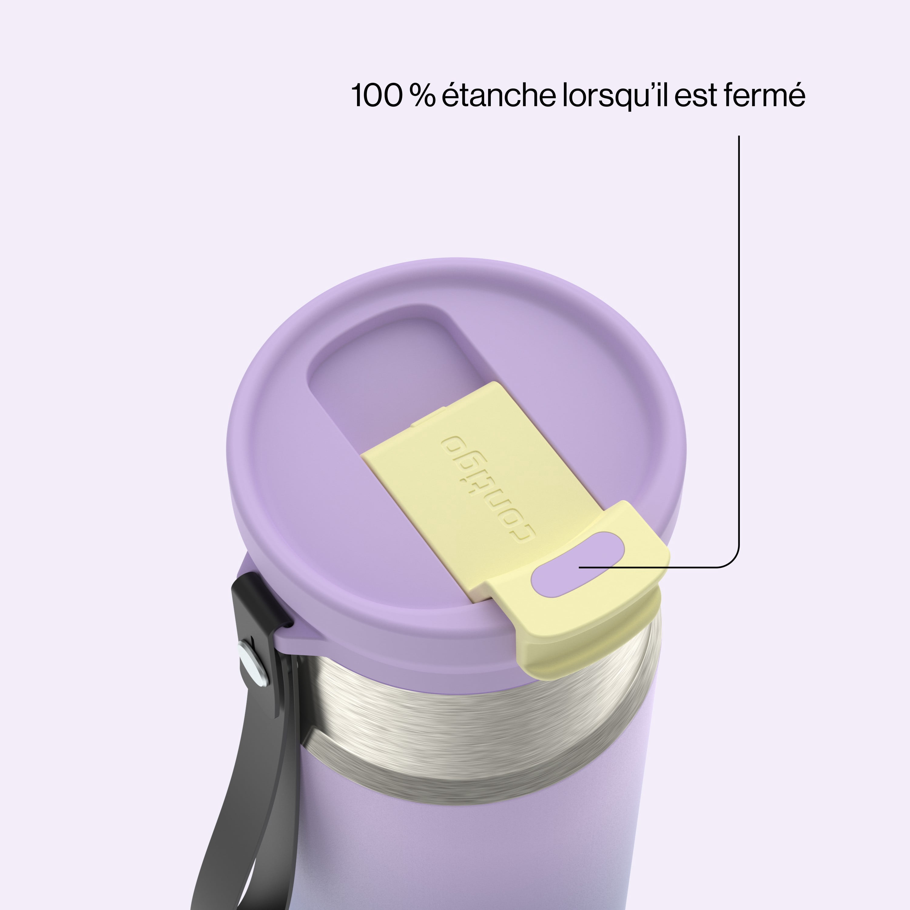 Contigo DualSip Insulated Stainless Steel Water Bottle with 2-Way Lid, 16 oz (473 ml) – 100% Leak-Proof, Compact, BPA-Free, Lead-Free, Dishwasher Safe