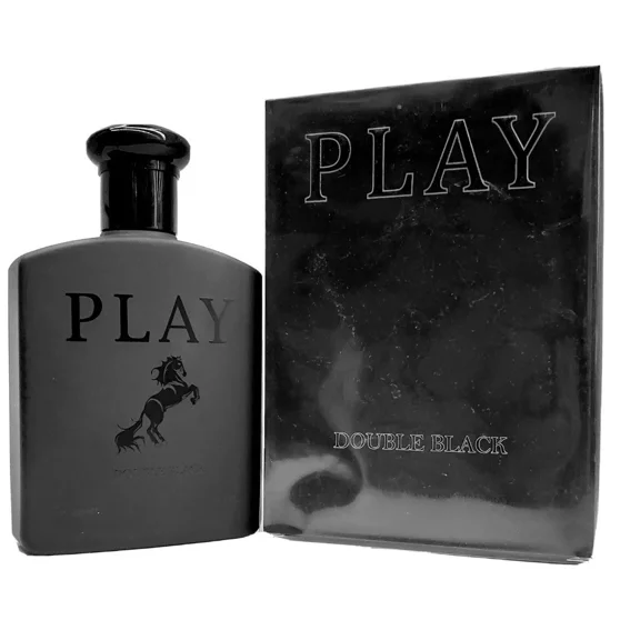 Play Double Black Eau de Toilette Spray for Men, 3.4 fl oz