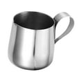 thumbnail image 1 of Jarra para espumar leche, jarra de leche, taza de acero inoxidable plateada, taza para espumar café L, 1 of 9