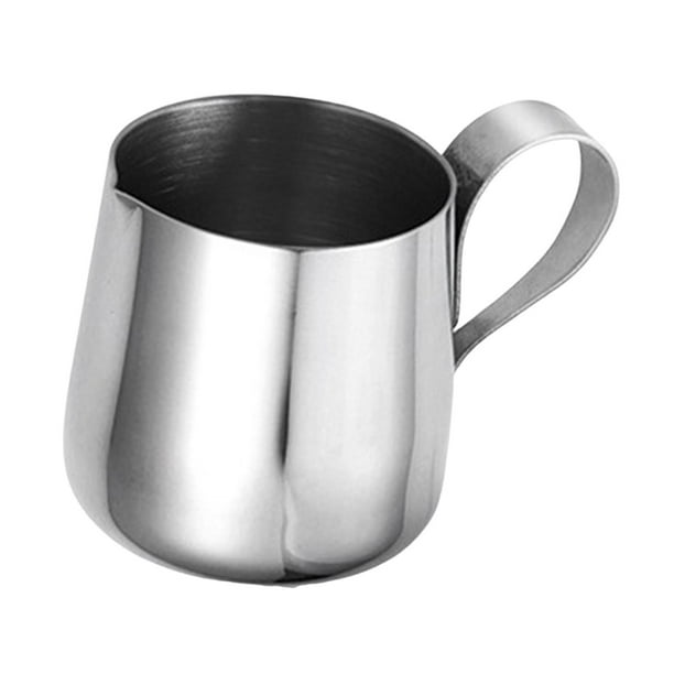 Jarra para espumar leche plateada, versátil, para café, espumador de leche, espresso, vapor L
