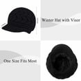 thumbnail image 2 of Loritta 2 Pack Women Winter Hat Slouchy Warm Knit Beanie Cap Black and Red, 2 of 10