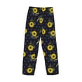 thumbnail image 3 of Lsque Sunflowers Print Men's Pajama Pants, Lounge Pant - Comfortable Home Wear,Elastic Waistband, Stylish Design-Medium, 3 of 9