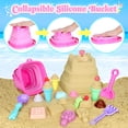 thumbnail image 2 of Set de juguetes de playa Meaicezli, cubo de arena plegable con palas, 2 of 7