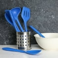 thumbnail image 2 of Chef Craft Premium Silicone Kitchen Tool and Utensil Set, 7 Piece Set, Blue, 2 of 5