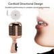 thumbnail image 3 of Micrófono Vocal Dinámico Retro, Micrófono Cardioide De Estilo Antiguo, Micrófono Clásico De aleación De Zinc Para KTV, Presentaciones En , Grabación De Estudio, Podcast,, 3 of 7