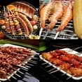 thumbnail image 2 of 12PCS Kabob Skewers Flat Metal BBQ Barbecue Skewer 15" Long Stainless Steel Shish Kebob Sticks Wide Reusable Grilling Skewers Set for Meat Shrimp Chicken Vegetable, 12 Pack, 2 of 8
