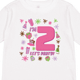 thumbnail image 4 of Inktastic I'm Two, Let's Party- 2nd Birthday Girls Long Sleeve Toddler T-Shirt, 4 of 5