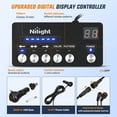 thumbnail image 2 of Nilight 162 LED Traffic Advisor Strobe Light Bar 2-in-1 Amber White Emergency Warning Hazard Lights with Controller 4 Switchable Color 36 Flash Pattern for Trucks Cars Tow Plow, 2 of 9