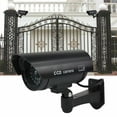 thumbnail image 2 of KingShop Dummy Fake Simulated Surveillance Security CCTV Dome Camera Indoor/Outdoor Use with Flashing Red LED Light & Warning Security Alert Sticker Decal, 2 of 7