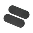 thumbnail image 4 of Paquete de 2 protectores de aro para bombo con respaldo automático, multifuncionales, resistentes, de silicona negra, 4 of 9
