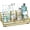 Gold, variant on Toothbrush Holders for Bathroom - 5 Partitions Bathroom Counter Organizer with Instant Drying Stone, Stainless Steel Countertop Storage Electric Toothbrush Toothpaste Holder - Brushed Nickel