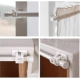 thumbnail image 4 of Curtain Rod Holder, White Adhesive Drapery Hook Holders2pcs, 4 of 5