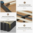 thumbnail image 6 of AOGLLATI Queen Bed Frame with Headboard and 4 Storage Drawers Platform Bed Frame with Led Light & 2 USB Ports No Box Spring Needed, 6 of 8