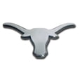thumbnail image 1 of Texas UT Longhorns Auto Metal Emblem (Chrome (Black Trim)), 1 of 2