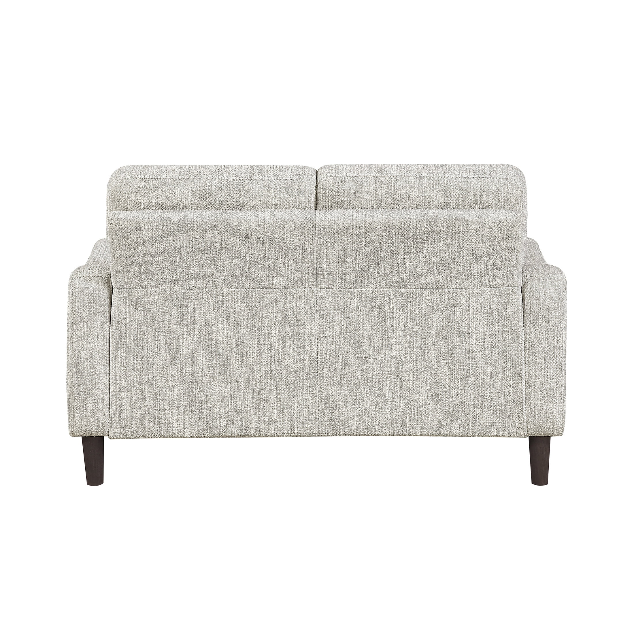 OakvillePark Ravello Chenille Love Seat with Sloped Track Arms, Taupe