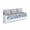 Gray Blue Light Blue Mist Blue, variant on Blue Leaf Couch Cushion Covers Stretch, Washable Sofa Seat Covers Individual Seat Cushion Sofa Slipcovers Watercolor Country Plant Monochrome Branch Couch Cover Furniture Protector L-1PCS