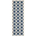 thumbnail image 1 of Safavieh Courtyard Navy Indoor Outdoor Rug - Runner 2'3" x 10', 1 of 4