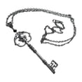 thumbnail image 1 of Silver Black Alloy Skeleton Key Necklace Elegant Pendant Jewelry Exquisite Craftsmanship Stylish Versatile Accessory For Women, 1 of 6