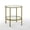 Antique Gold, variant on Crosley Furniture Aimee 24"Round Metal/Glass Top Accent End Table in Gold/Clear
