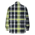thumbnail image 2 of Tawop Mens Button Down Shirts Plaid Casual Men's Shirts Long Sleeve Shirts Printed Shirts Dress Shirts for Men ,Size L, 2 of 5