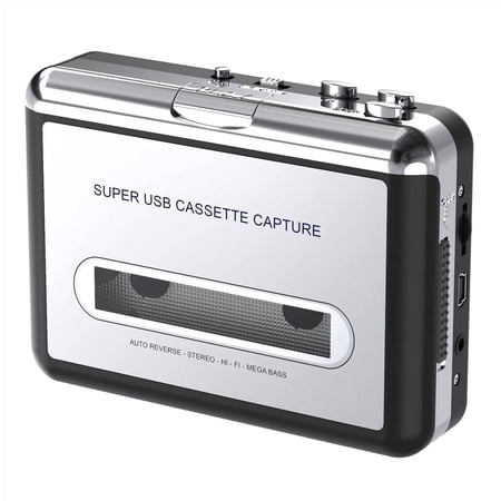 NefLaca Cassette Tape to MP3 Converter EEEkit Portable Cassette Player Recorder with 3.5mm Jack USB Audio Music Walkman