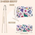 thumbnail image 4 of FORMRS Women Crossbody Purse with Chain Strap Vegan Leather Shoulder Handbag, Green Retro Shapes, 4 of 7