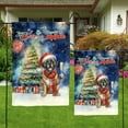 thumbnail image 4 of Merry Christmas and Happy New Year Santa Mastiff Holiday Xmas Winter 2025 Garden Flag 12x18in Double Sided Mastiffs Dog Lover Gifts Idea Outdoor Decor - 00024, 4 of 5
