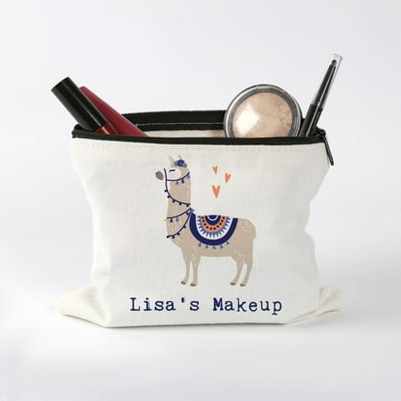 Llama Personalized Makeup Bag