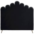 thumbnail image 5 of Meridian Furniture Lily Solid Wood and Tufted Velvet Full Bed in Gray, 5 of 7